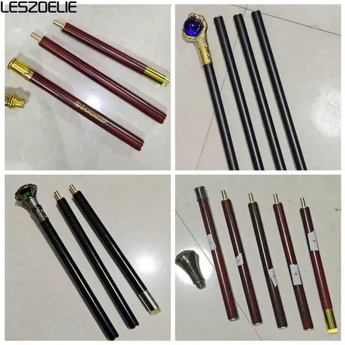 Service de gravure et de personnalisation de la longueur pour cannes de marche pour homme et femme