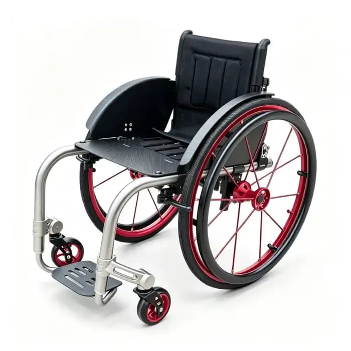 Siège de fauteuil roulant actif en fibre de carbone