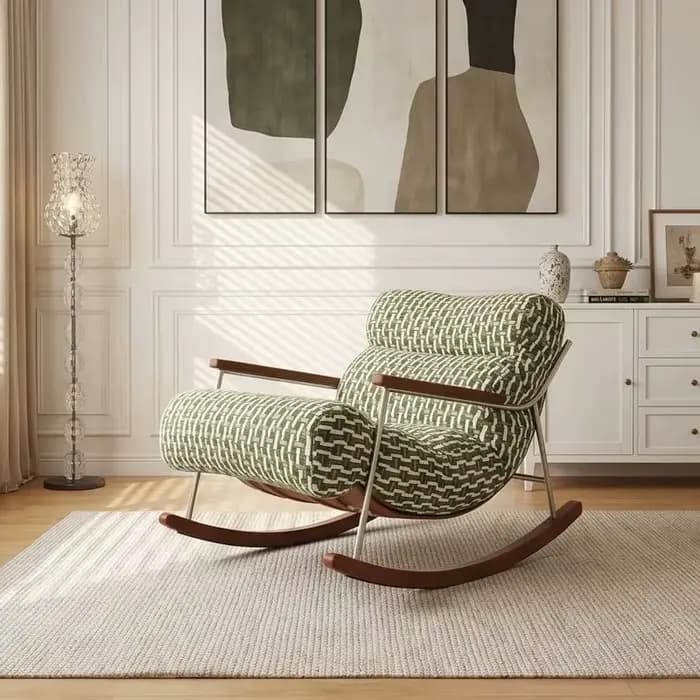 Fauteuils inclinables individuels de qualité supérieure pour salon, design esthétique, style Art français, mobilier de maison Fotel Bujany, pour balcons spacieux