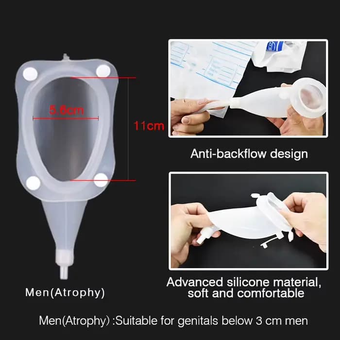 Collecteur d'urine hypoallergénique en Silicone pour adultes