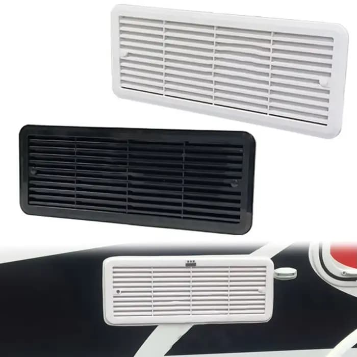 Grille de montage pour grille d'aération de réfrigérateur Thetford dans les camping-cars, conception robuste pour les conditions extérieures difficiles