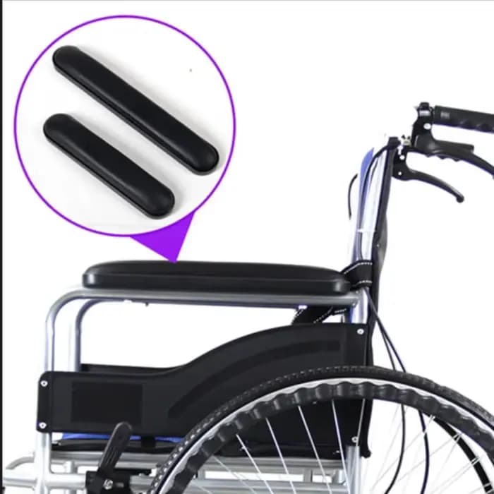Accoudoir universel pour fauteuil roulant avec coussretours à vis