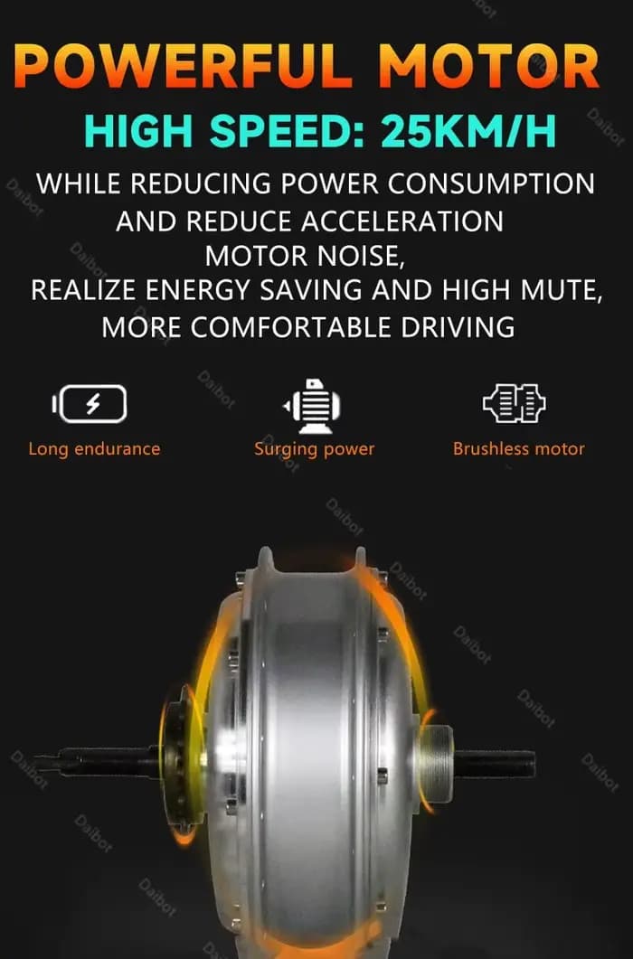 Tricycle électrique de chargement de 3 roues pour adulte puissant 750W 48V 15AH 24 pouces gros VTT