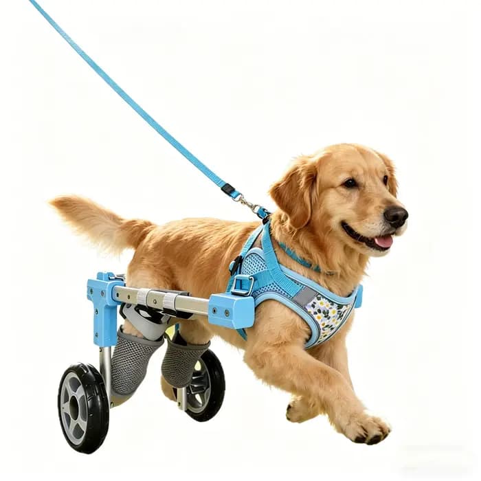 Chariot de Mobilité Réglable pour Animaux de Compagnie avec Roues – Aide à la Rééducation pour Chiens et Chats