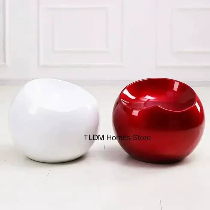 Pouf ottoman moderne Apple Creative pour salon, tabouret bas, tabouret à chaussures pour entrée, chaise de maquillage pour chambre à coucher, mobilier