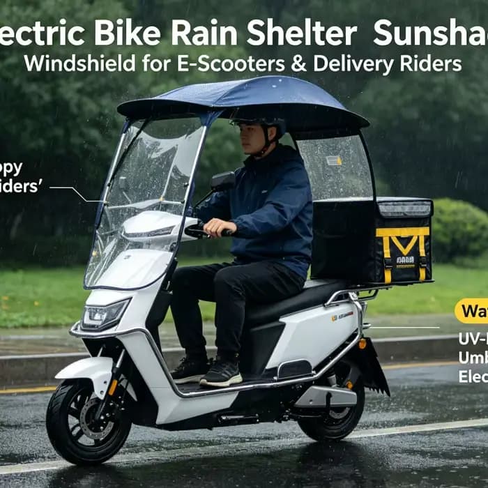 Auvent de protection contre la pluie et le soleil pour scooter