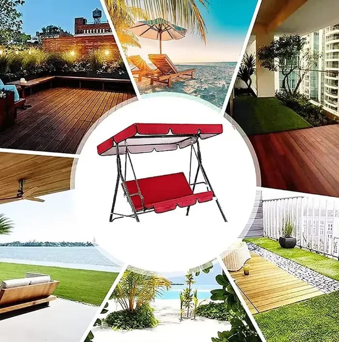 Housse de protection pour balançoire de jardin, auvent pour balançoire extérieure, accessoire pour configuration de patio