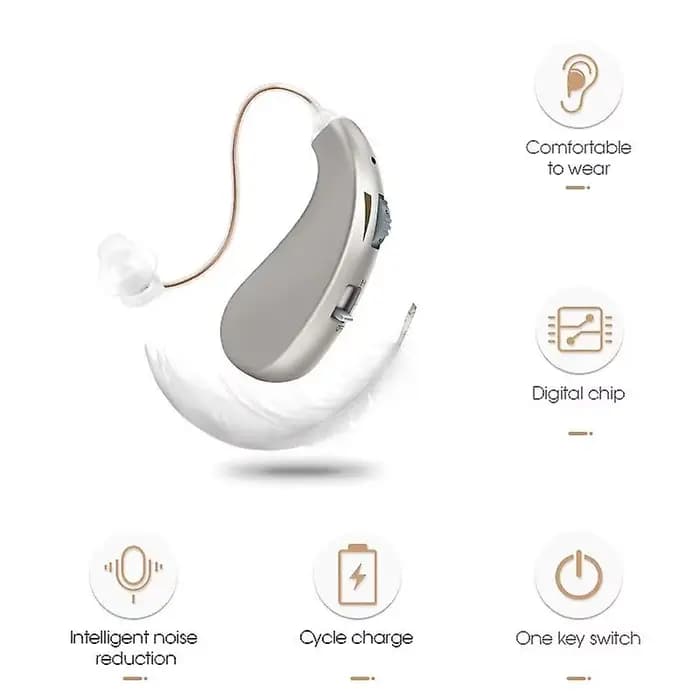 Aide auditive rechargeable pour personnes âgées et adultes