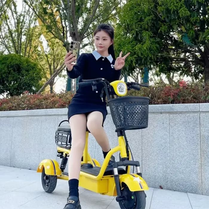 Petit Tricycle électrique familial pour personnes âgées