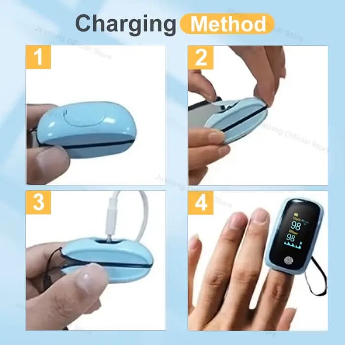 AiQUE Pro charge oxymètre de pouls au doigt moniteur SpO2 de qualité médicale