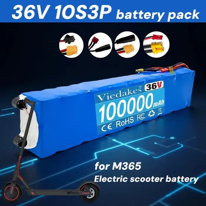🔥 2025 nouvelle batterie de Scooter électrique 10S3P 36V 100Ah 36v 36V 100000mAh 🥇 Scooter électrique M365 avec batterie 36 V 🛴