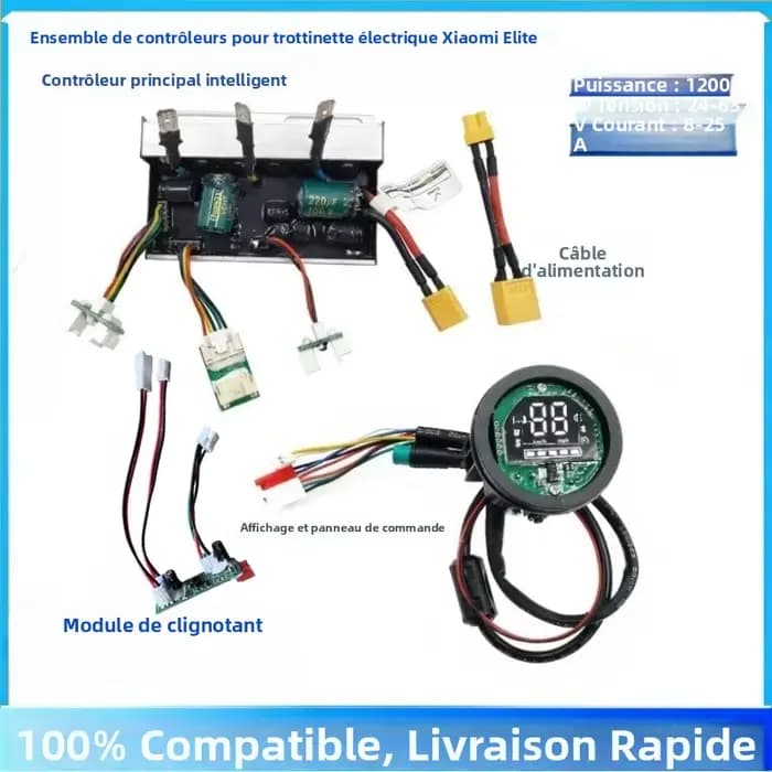 Kit de commande intelligent pour trottinette électrique Xiaomi Elite - 1200W