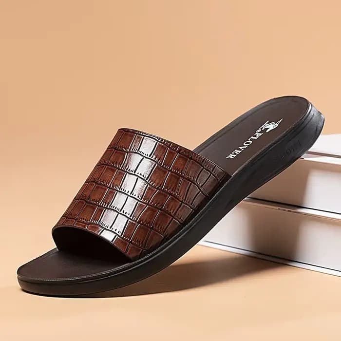 Sandales décontractées de haute qualité pour hommes, pantoufles de maison confortables, chaussures d'été pour hommes, tongs