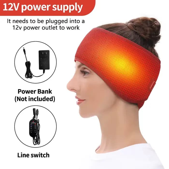 Bandeau chauffant électrique pour la tête