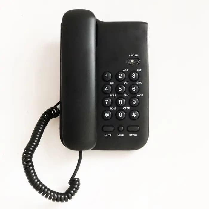 Téléphone filaire, téléphone fixe de base pour personnes âgées