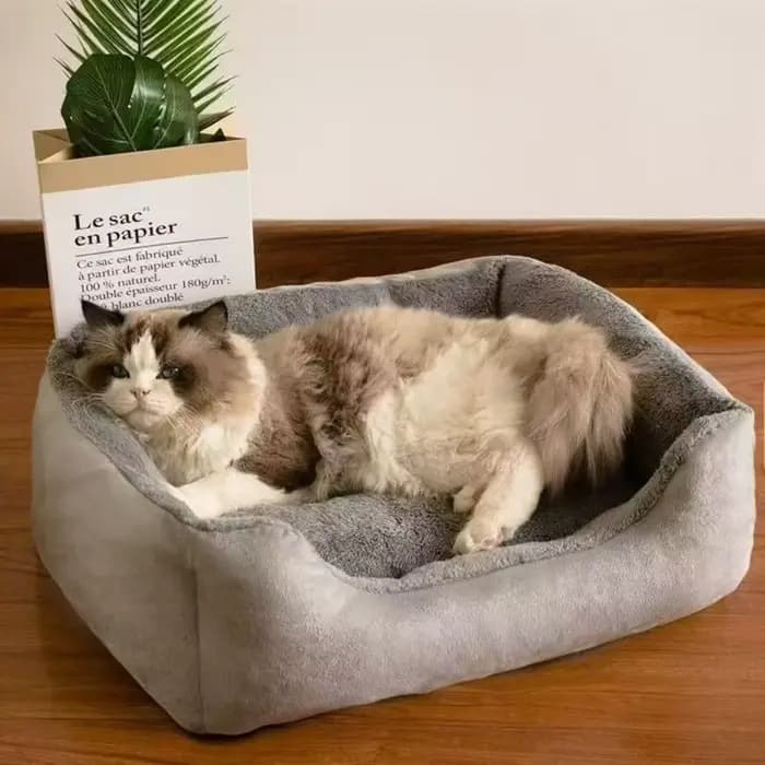 Coussin de couchage confortable pour chat, surface de sommeil douillette et chaude, texture douce, tapis de couchage pour animaux de compagnie, chats et chatons