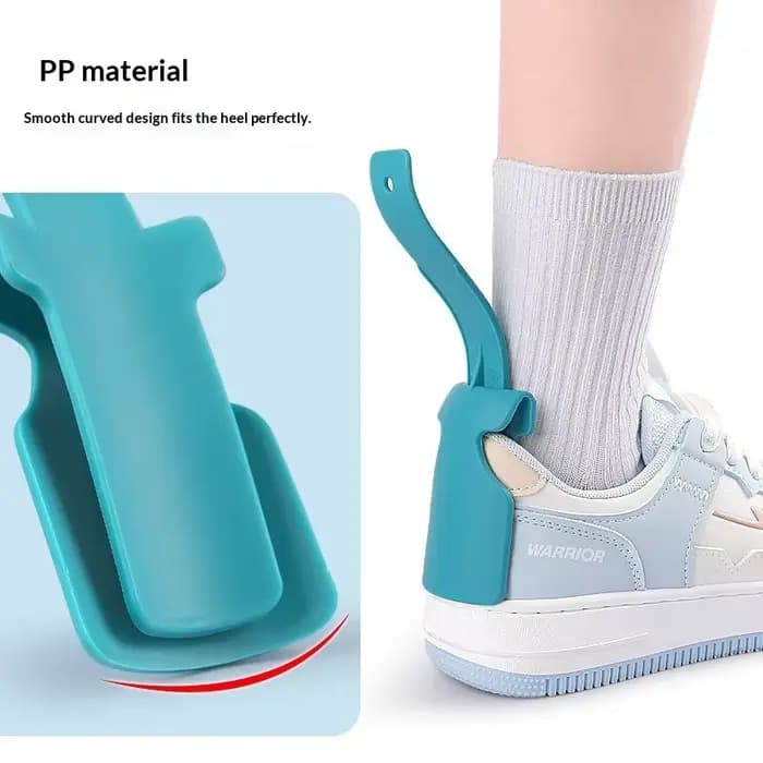 2 pièces Ustensile d'aide à l'enfilage de chaussures, Cale-chaussures en plastique à manche long, compatible avec toutes les chaussures, outil pour enfiler facilement