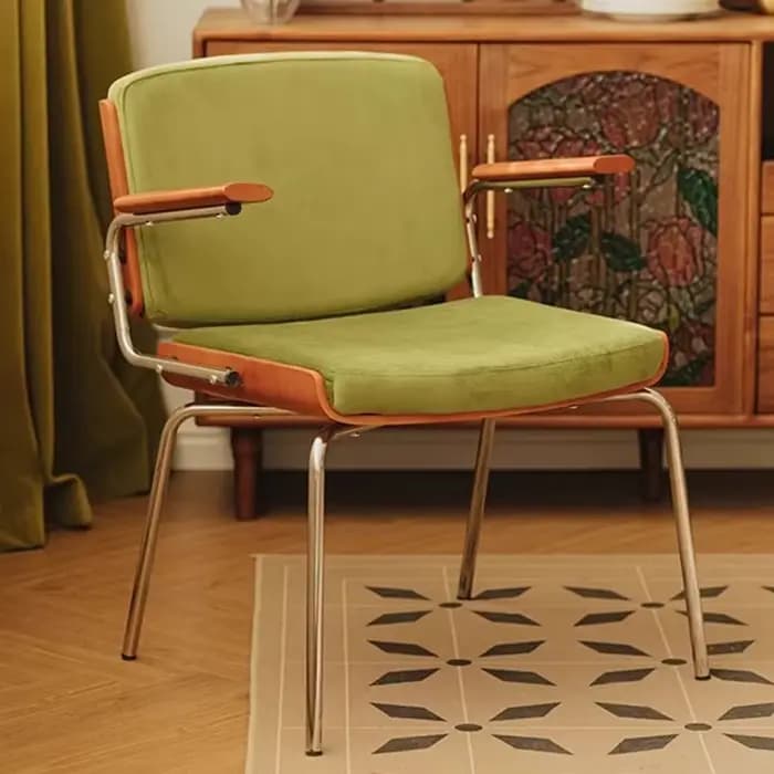 Chaise de salle à manger d'hôtel, fauteuil de négociation pour la maison, chaise de maquillage pour chambre de fille avec dossier, chaise de restaurant en bois massif de luxe léger