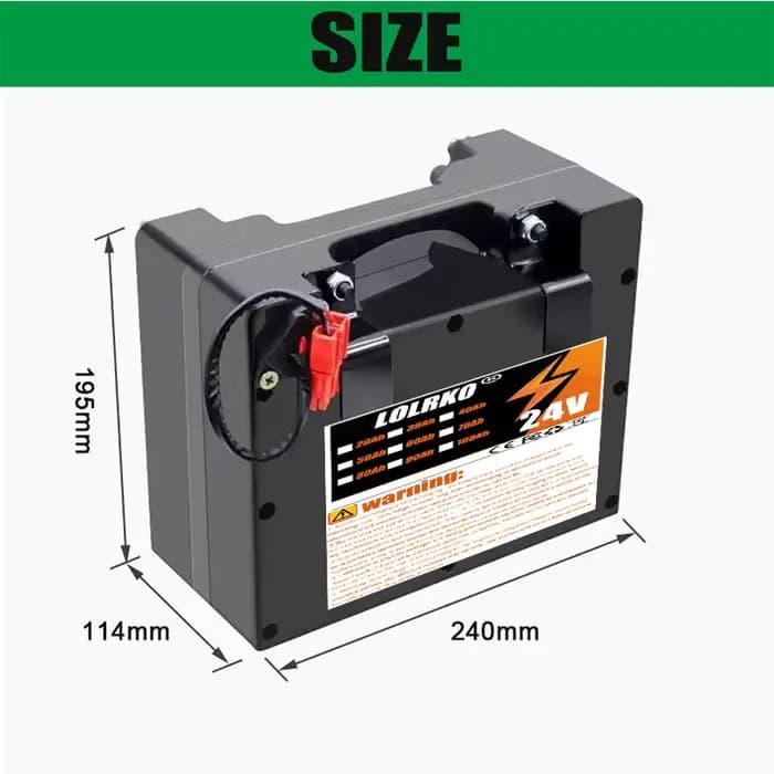 Batterie spéciale pour fauteuil roulant électrique 24V 20Ah-100Ah