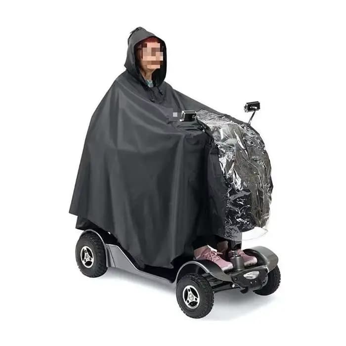 Universel personnes âgées mobilité Scooter imperméable Poncho fauteuil roulant à capuche vélo