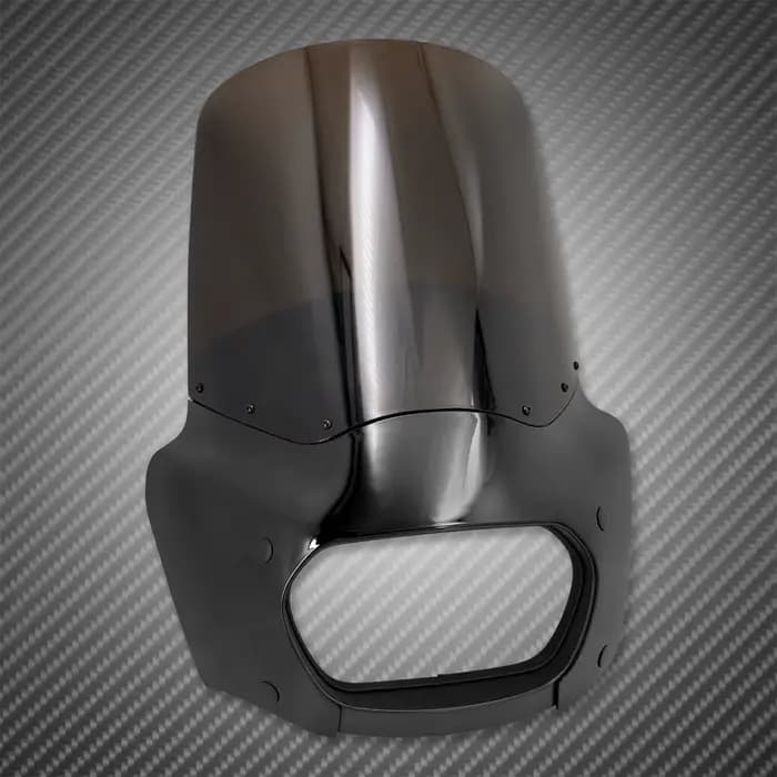 Carénage de moto ABS noir pour Harley Softail Fat Bob, FXFB, FXFBS, 2018-2023, 2024, lampe de sauna, capot avant, couvercle de carénage de lumière de sauna
