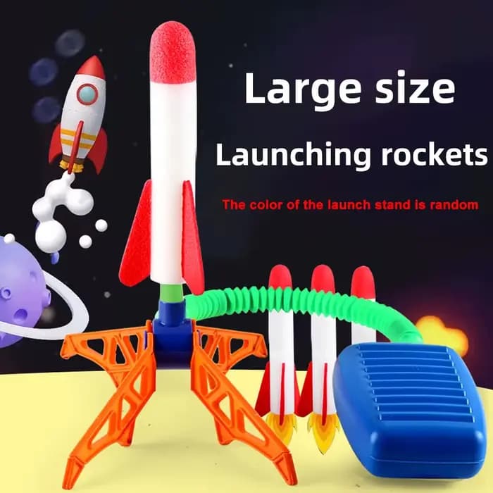 Lanceur de fusée pour enfants, pompe à pas, puissance pressée à Air, jeux familiaux en plein Air, cadeaux d'anniversaire, jouets de sport pour enfants