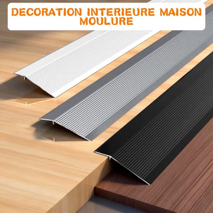 Rampe de seuil en aluminium 90x10cm pour accès fauteuil roulant