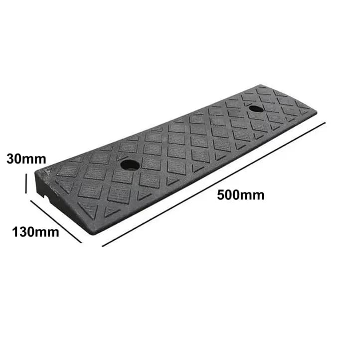 Rampe de trottoir en plastique antidérapante de 30 mm de hauteur