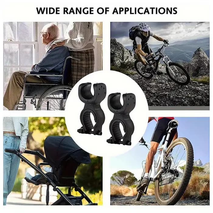 Support de béquille réglable en caoutchouc pour fauteuil roulant électrique