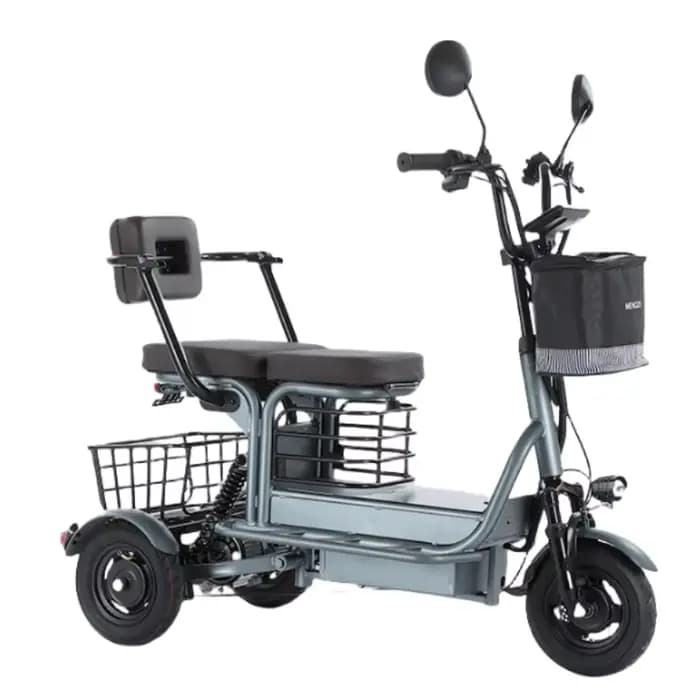 Tricycle électrique de 10 pouces pour personnes âgées/adultes