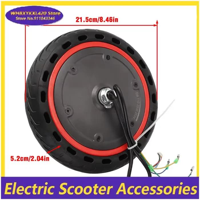 Pneu solide 36V 350W avec roue électrique