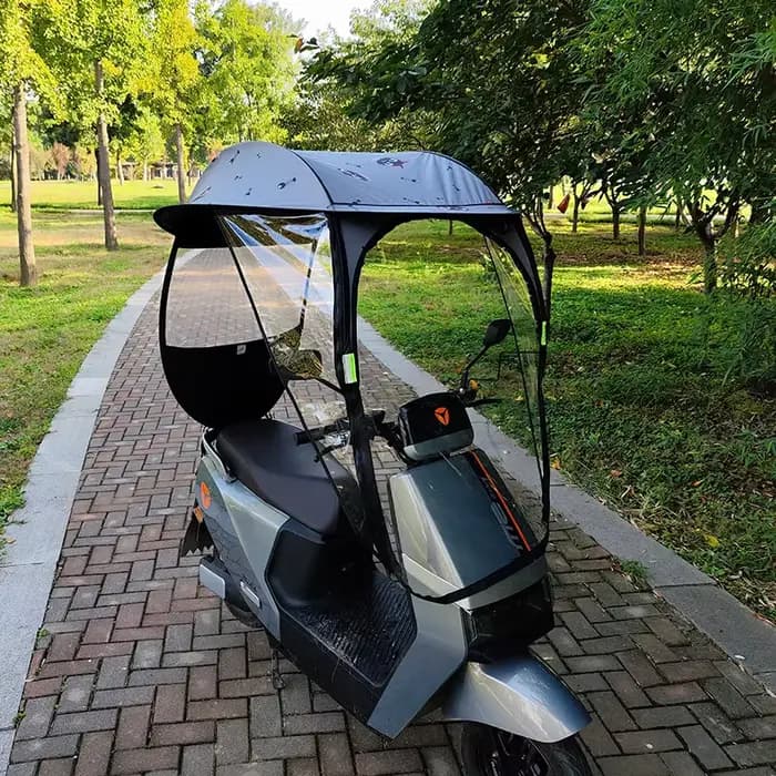 Parapluie détachable pour trottinette électrique 2026 - Auvent toutes saisons