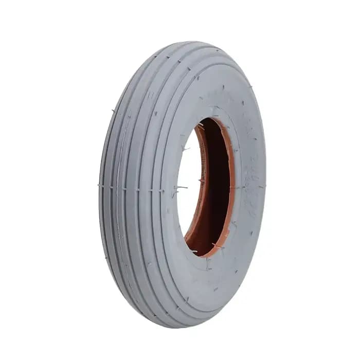 Pneu extérieur gris de 8 pouces 200x50 pour fauteuil roulant électrique