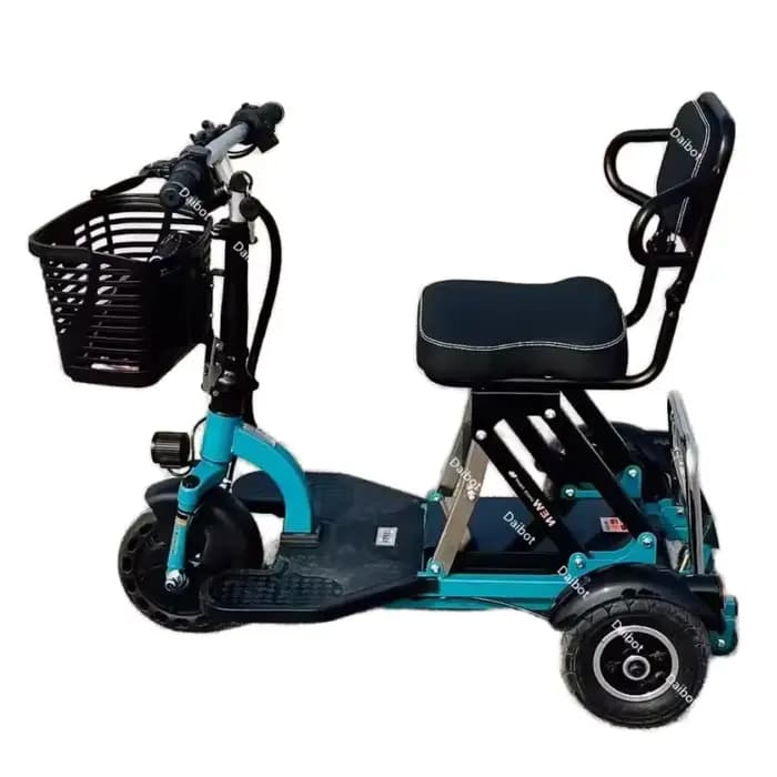 Mini Tricycle électrique de 8 pouces pour adultes pliant avec panier 300W 3 roues Scooter