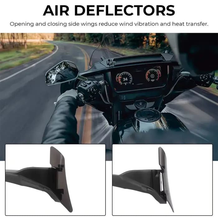 Déflecteur d'air de carénage de fourche avant de moto, séparateur de vent pour Harley Touring Street Glide CVO FLHXSE FLHX 2023 plus tard