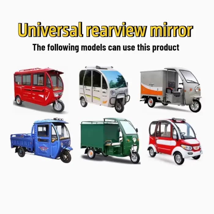 1 paire de rétroviseurs pour Tricycle électrique fermé
