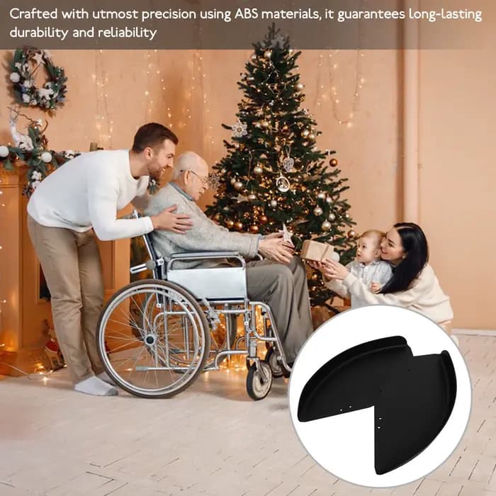 1 Paire de Protections Latérales Coupe-Vent en ABS pour Fauteuil Roulant