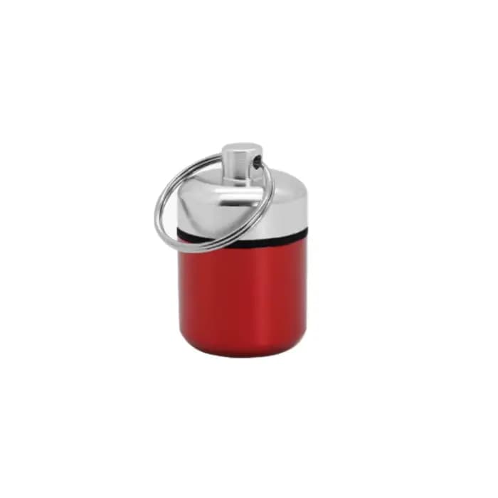 Boîte à pilules étanche en aluminium avec rangement scellé