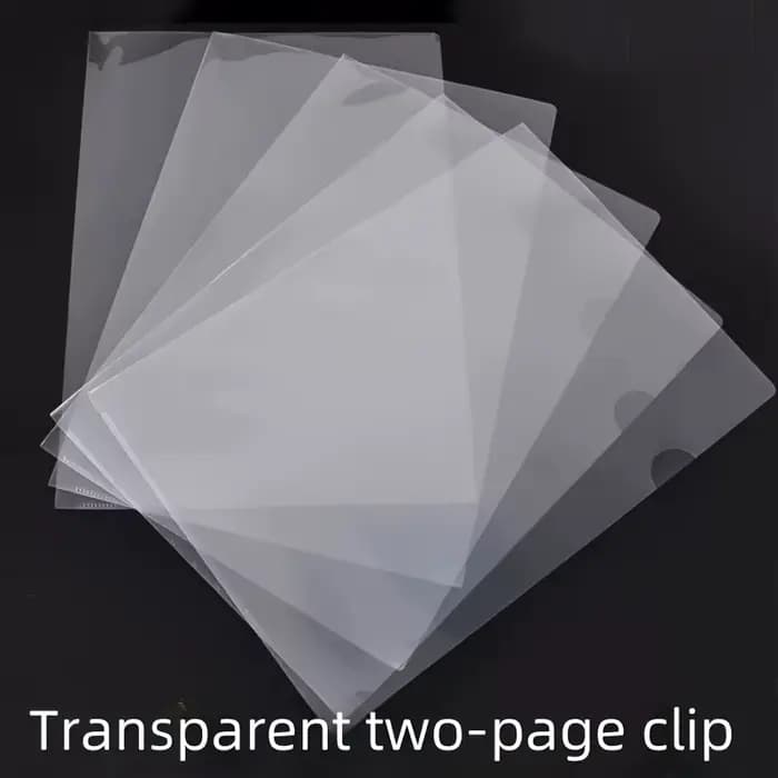 Lot de 10/30 pochettes transparentes A4 en forme de L pour documents