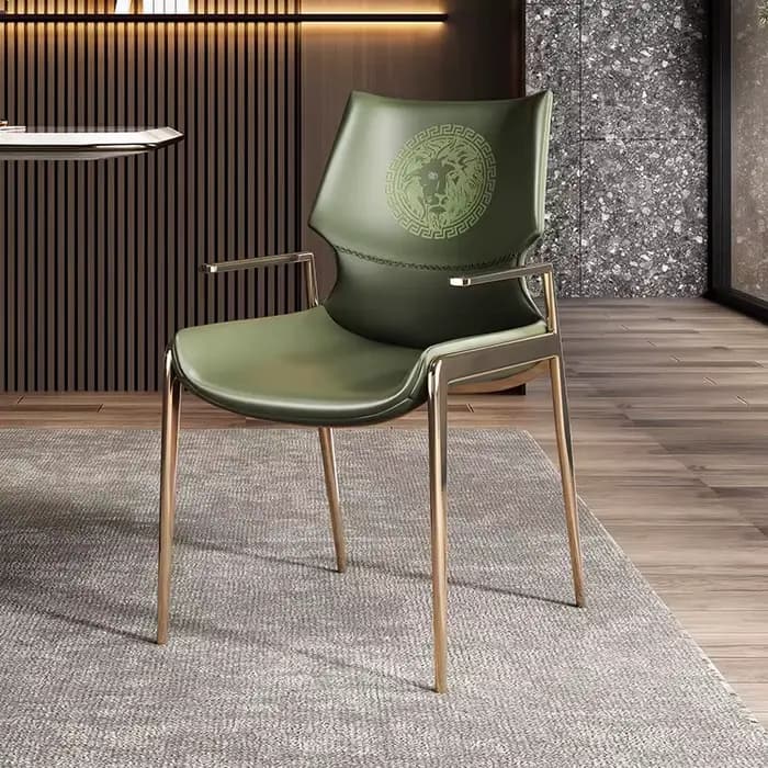 Chaise de salle à manger moderne italienne, fauteuil de luxe à dossier haut pour cuisines ouvertes et maisons modèles, chaise de Restaurant approuvée par le design