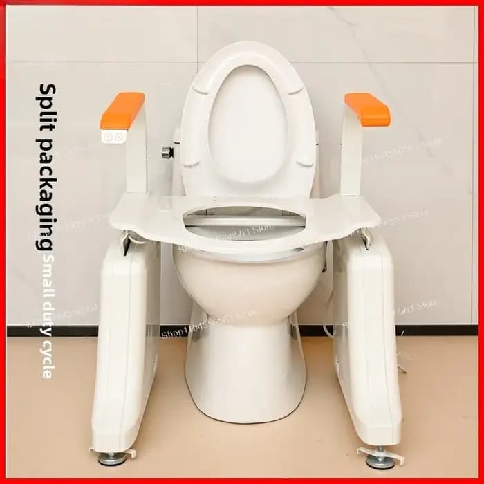 Chaise de toilette électrique avec accoudoirs – Aide à la stationnement et à la levée assistée pour personnes âgées, femmes enceintes, sécurité à domicile et dans la salle de bain