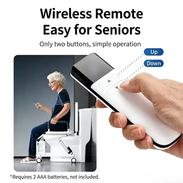 Chaise de toilette électrique à roulettes, tabouret de levage portable, siège de toilette pour personnes âgées, aide à la mobilité pour la salle de bain à domicile.