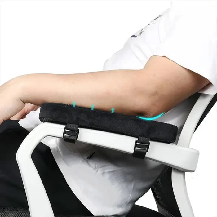 Nouveaux coussinets ergonomiques pour accoudoirs de chaise ABBQ, housse de protection pour accoudoirs, coussin de soutien pour les coudes, pour chaises de bureau, 2 pièces