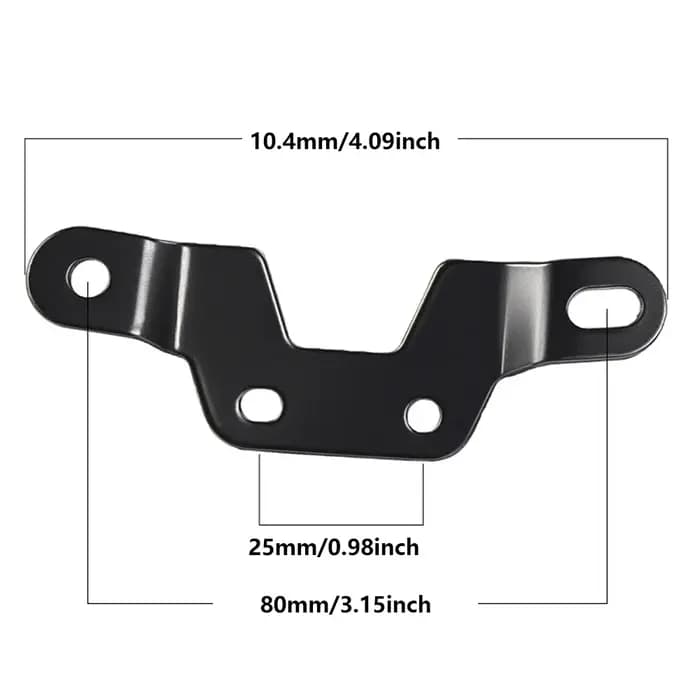 Support de plaque d'immatriculation arrière pour scooter électrique et vélo électrique, cadre long a