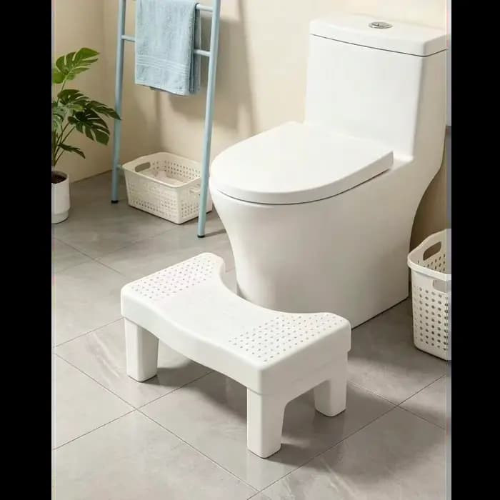 Repose-pieds de salle de bain à double usage et tabouret de toilette antidérapant