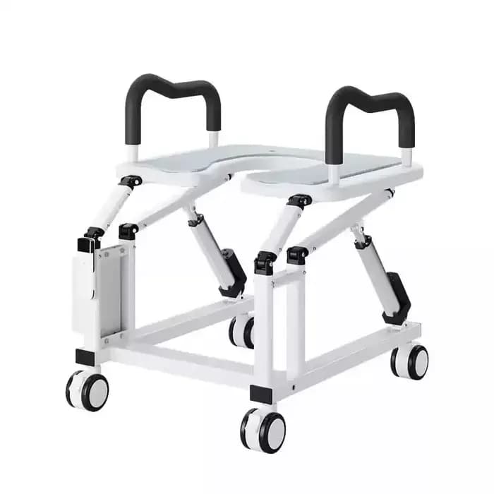 Chaise de toilette électrique à roulettes, tabouret de levage portable, siège de toilette pour perso