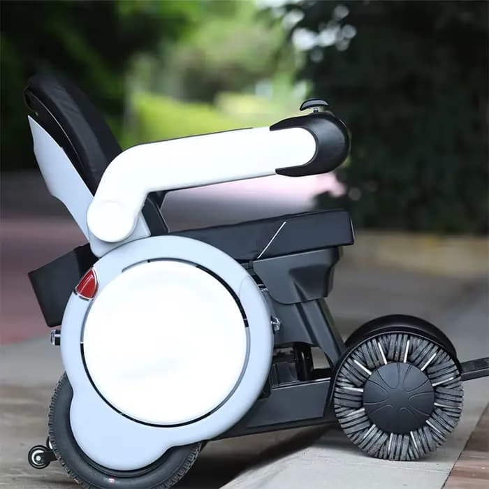 Roues Omni en TPU roue omnidirectionnelle roulette électrique pour fauteuil roulant