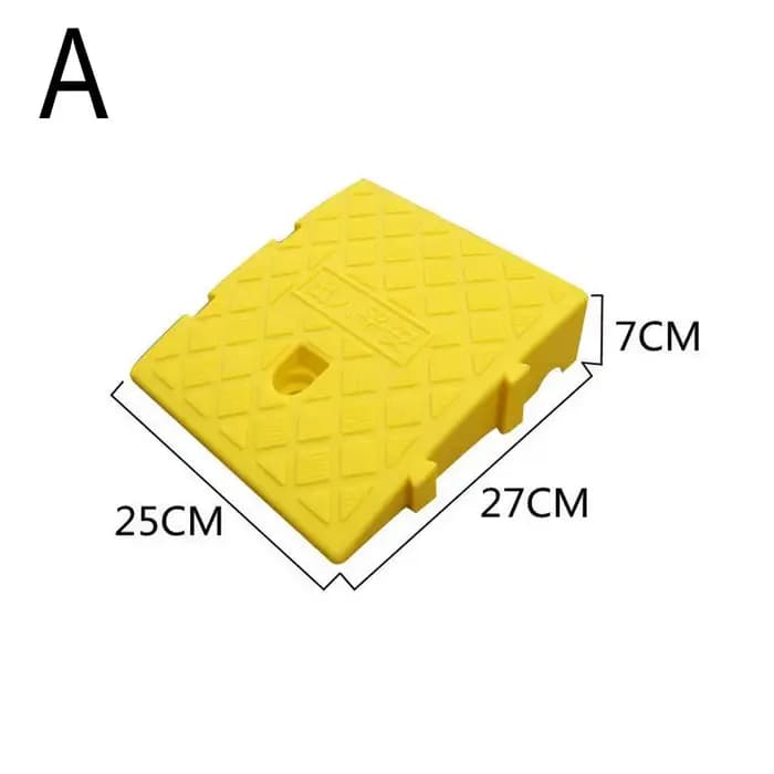 Rampes d'allée robustes 7/13cm de hauteur, ensemble de cales de roue de voiture antidérapantes porta