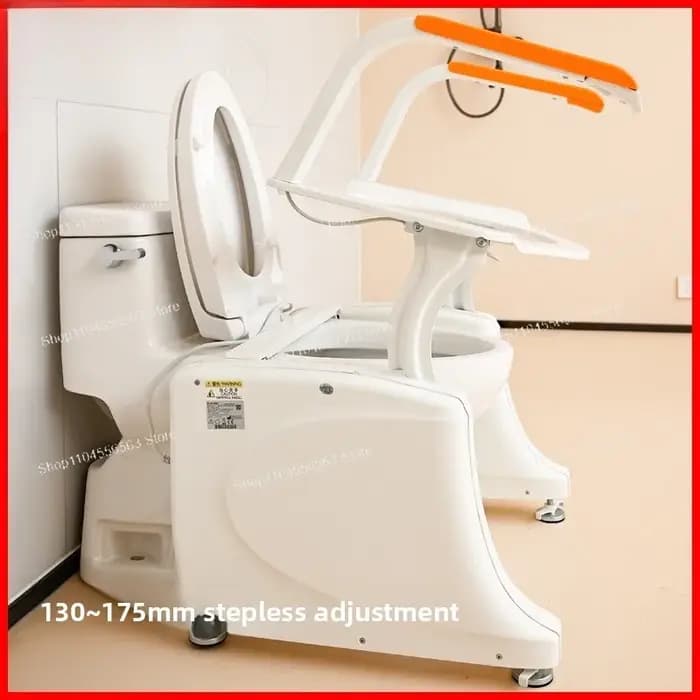Chaise de toilette électrique avec accoudoirs – Aide à la stationnement et à la levée assistée pour personnes âgées, femmes enceintes, sécurité à domicile et dans la salle de bain