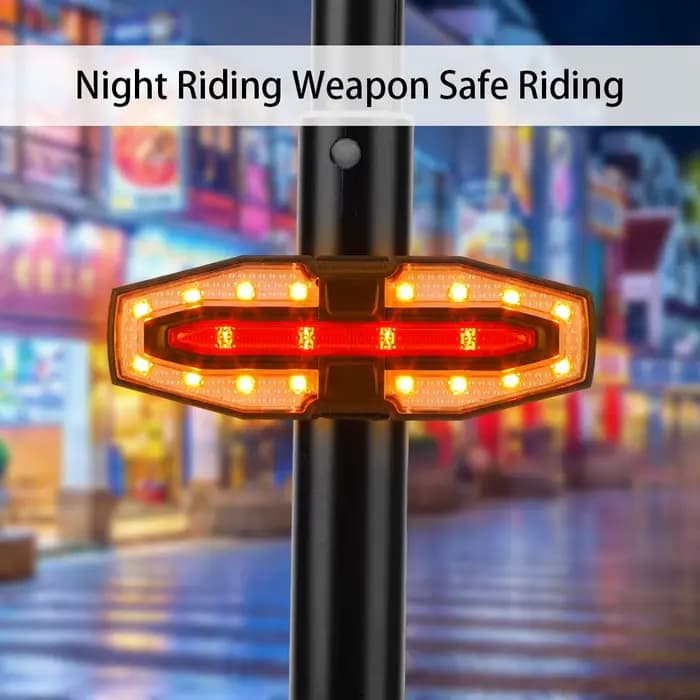 Feu arrière d'avertissement de sécurité pour scooter électrique, rechargeable par USB, étanche, clignotant LED pour Xiaomi M365 Pro 2 MI 4